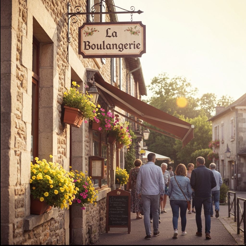 Local bakery in Mouleydier village center